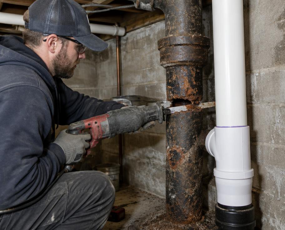 Cast Iron Pipe Repair in St. Louis
